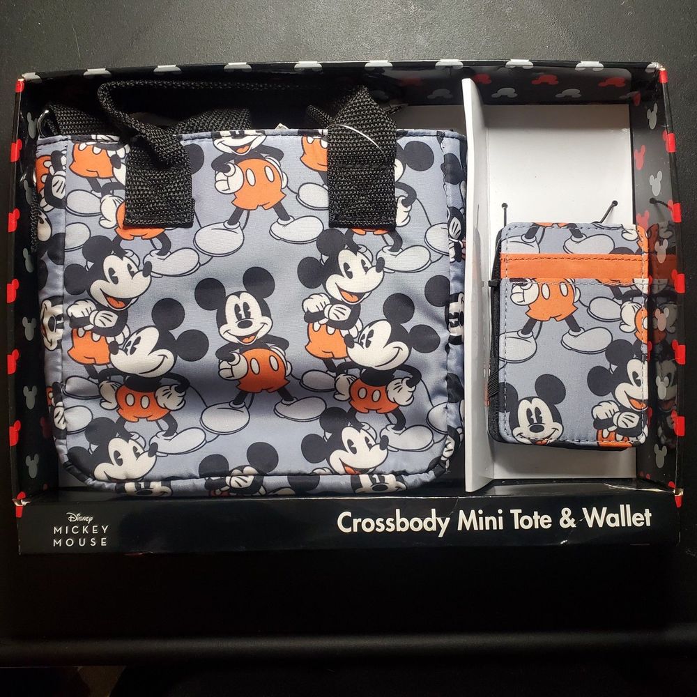 Disney Mickey Set Crossbody mini Tote and card wallet set